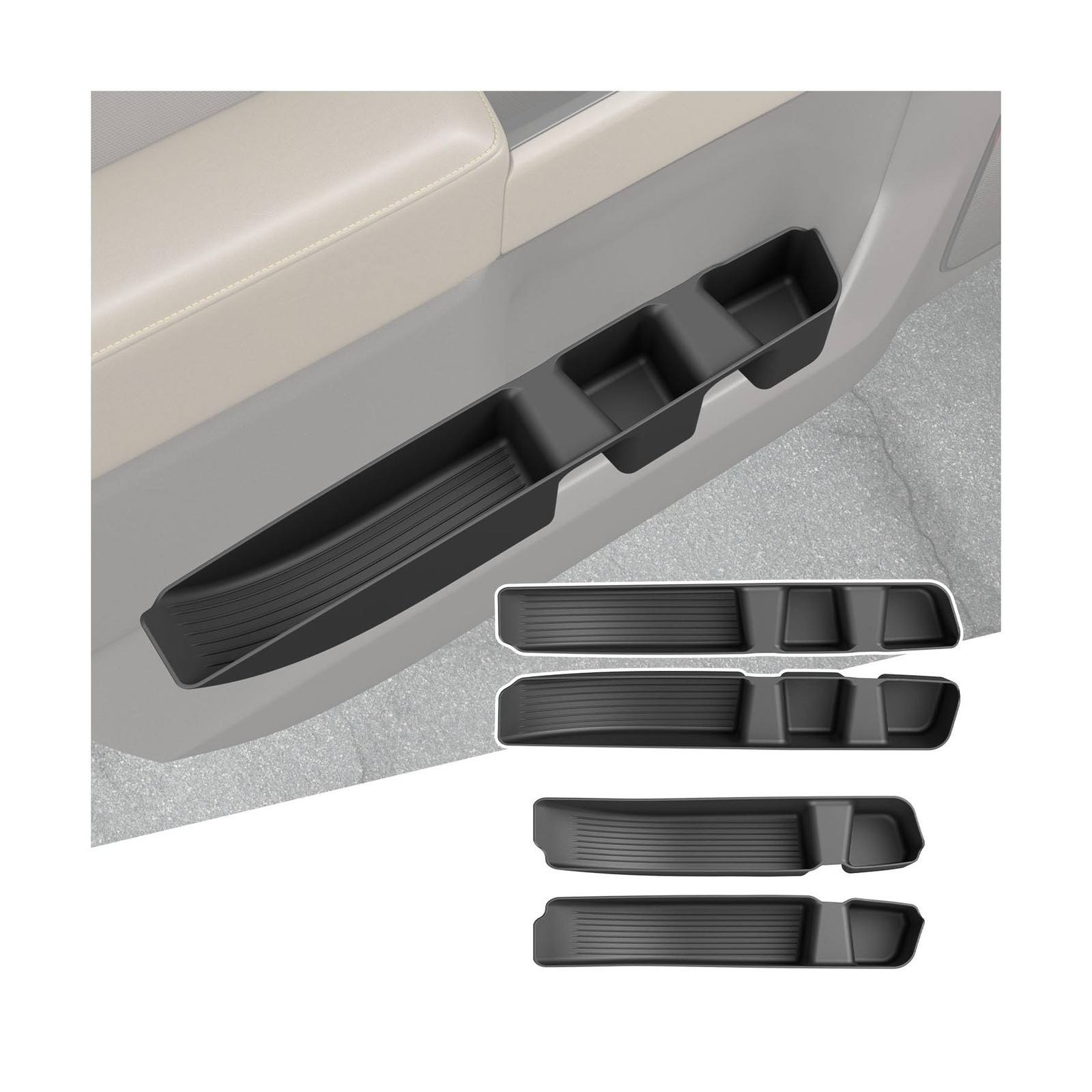 4PCS Door Side Storage Box Compatible with 2022-2026 Chevy Silverado GMC Sier...