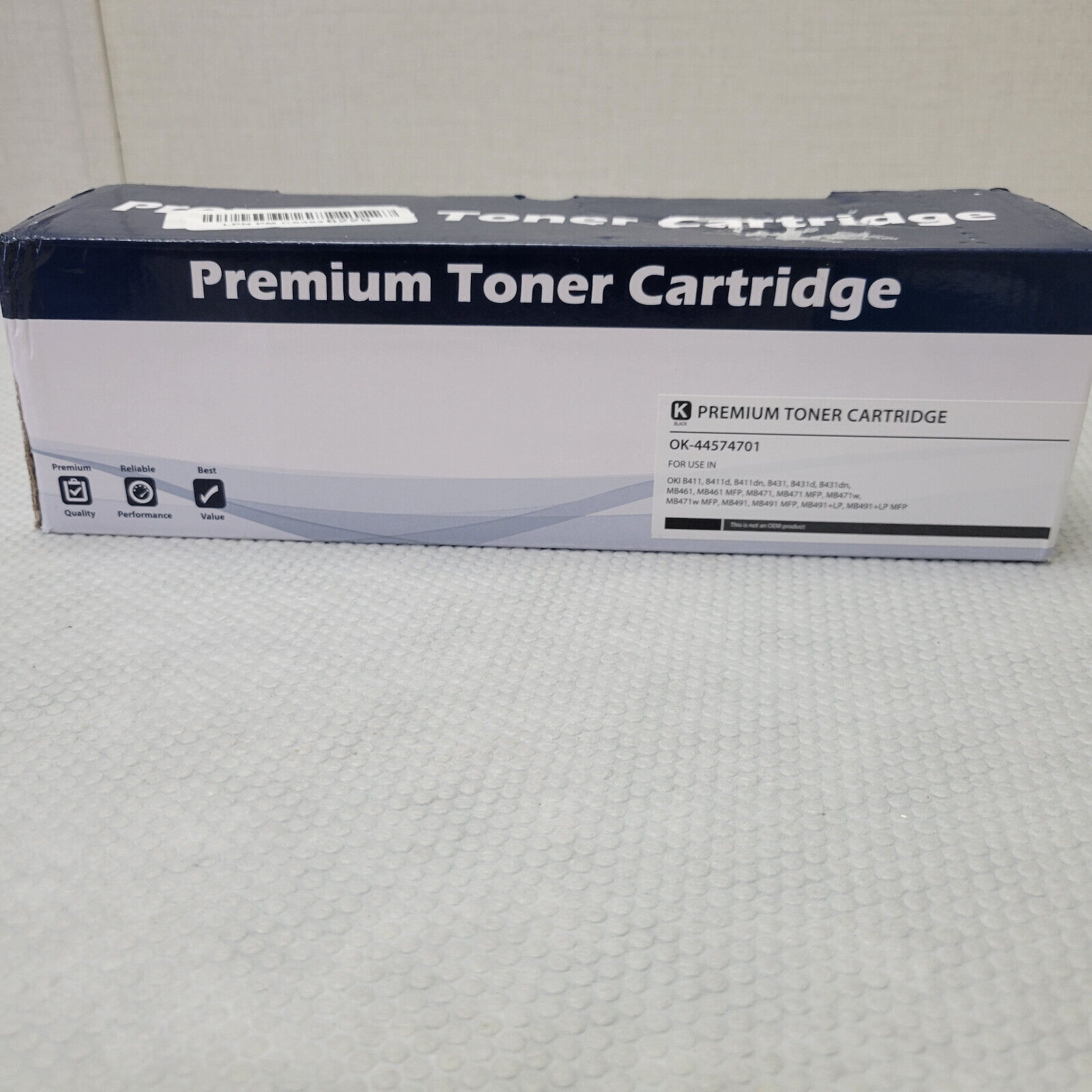 Premium Toner Cartridge Black For Okidata B411d/B411dn/B431d/B431dn p/n 44574701