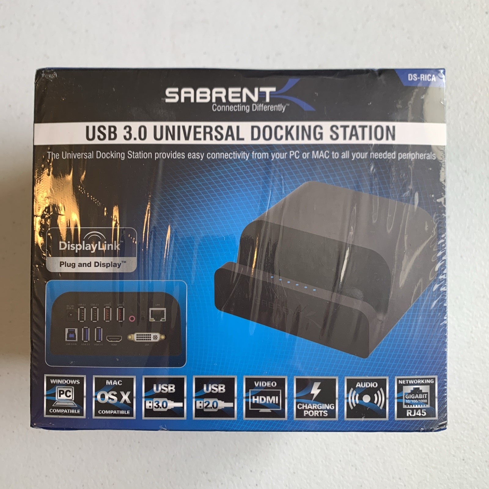 New Sabrent USB 3.0 Universal Docking Station W/ Stand for Tablets DS-RICA