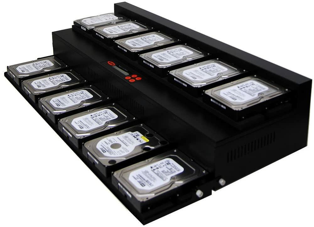 Systor 1:11 Flatbed SATA Hard Drive HDD SSD Duplicator Eraser 18GB/Min 2YR WRNT
