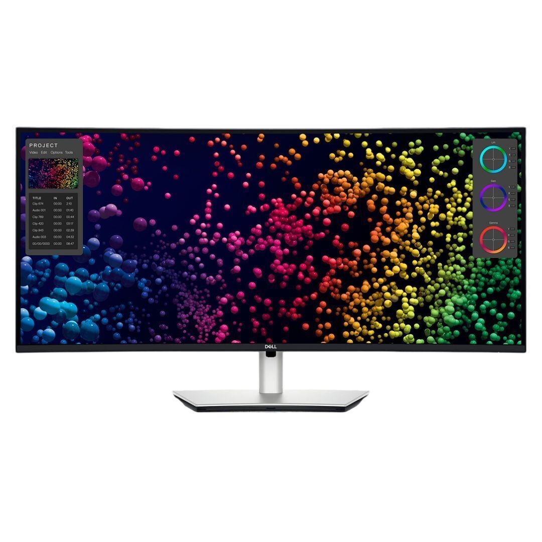 Dell UltraSharp U4025QW 40 Inch Curved Thunderbolt Hub Monitor (Silver)