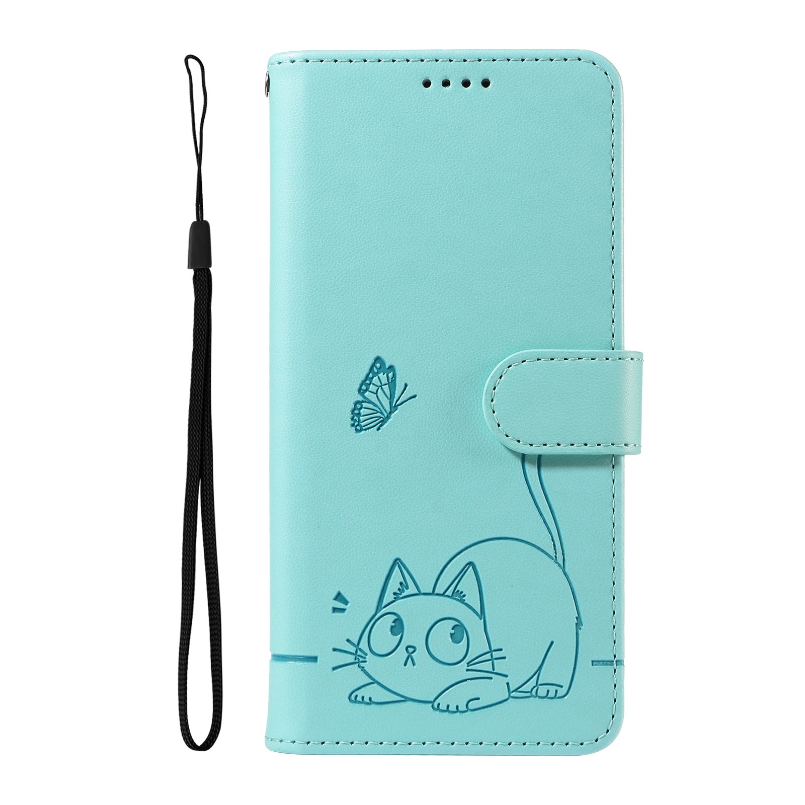 Flip Cat Butterfly Leather Wallet Cover Case For S26 S24 S23 S22 S21 S10 S25