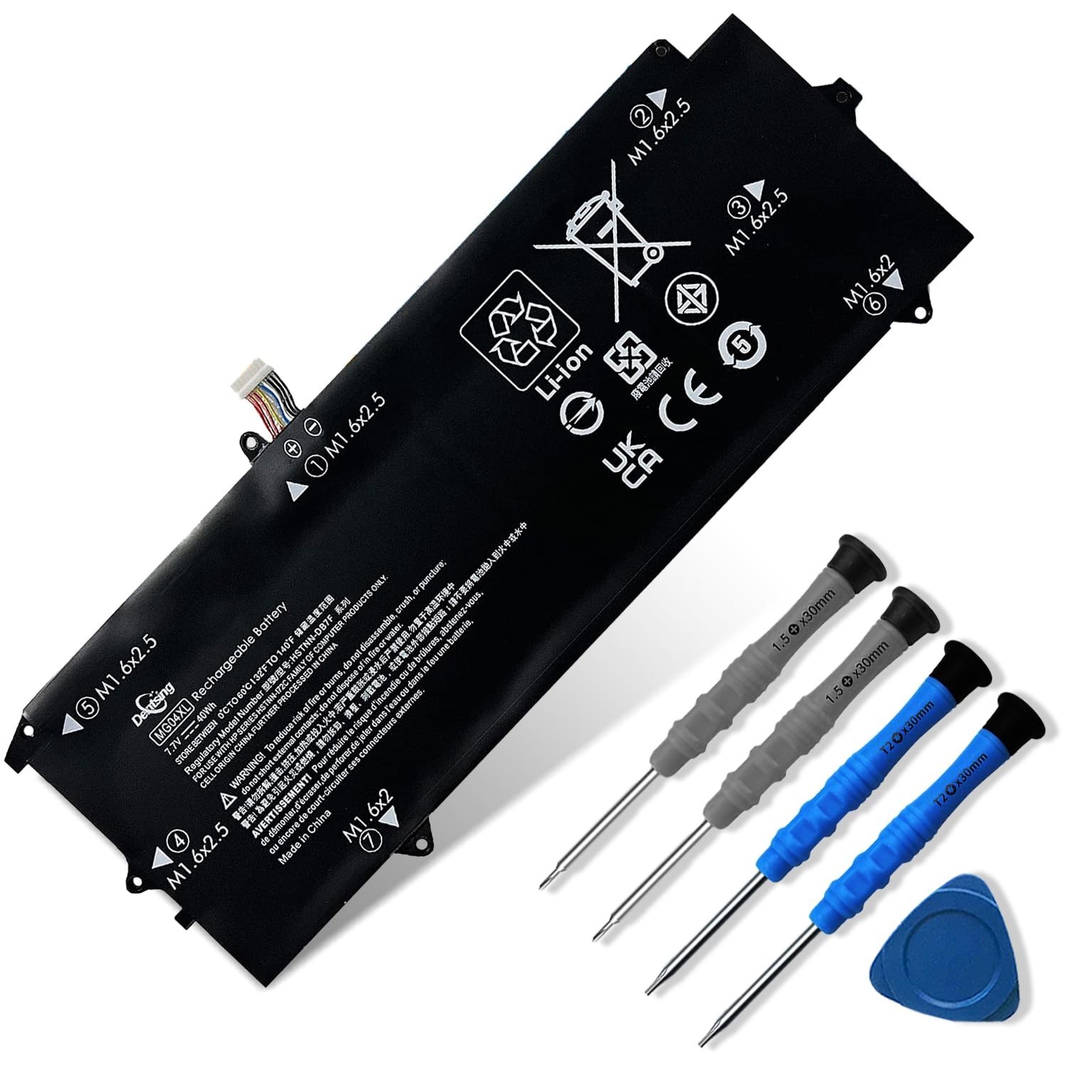 High-Capacity Laptop Battery Replacement for HP Elite X2 1012 G1, 7.7V 40Wh