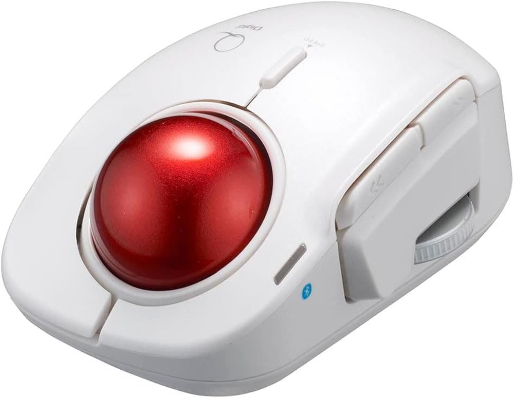 Nakabayashi Digio2 Trackball Mouse Small Bluetooth 5 Button Laser Type Index Fin