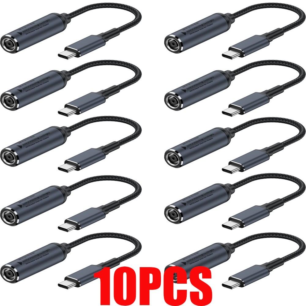 Lot 10 - 100 For HP DELL 100W 7.4mm Power Adapter Converter Cable To USB-C Port