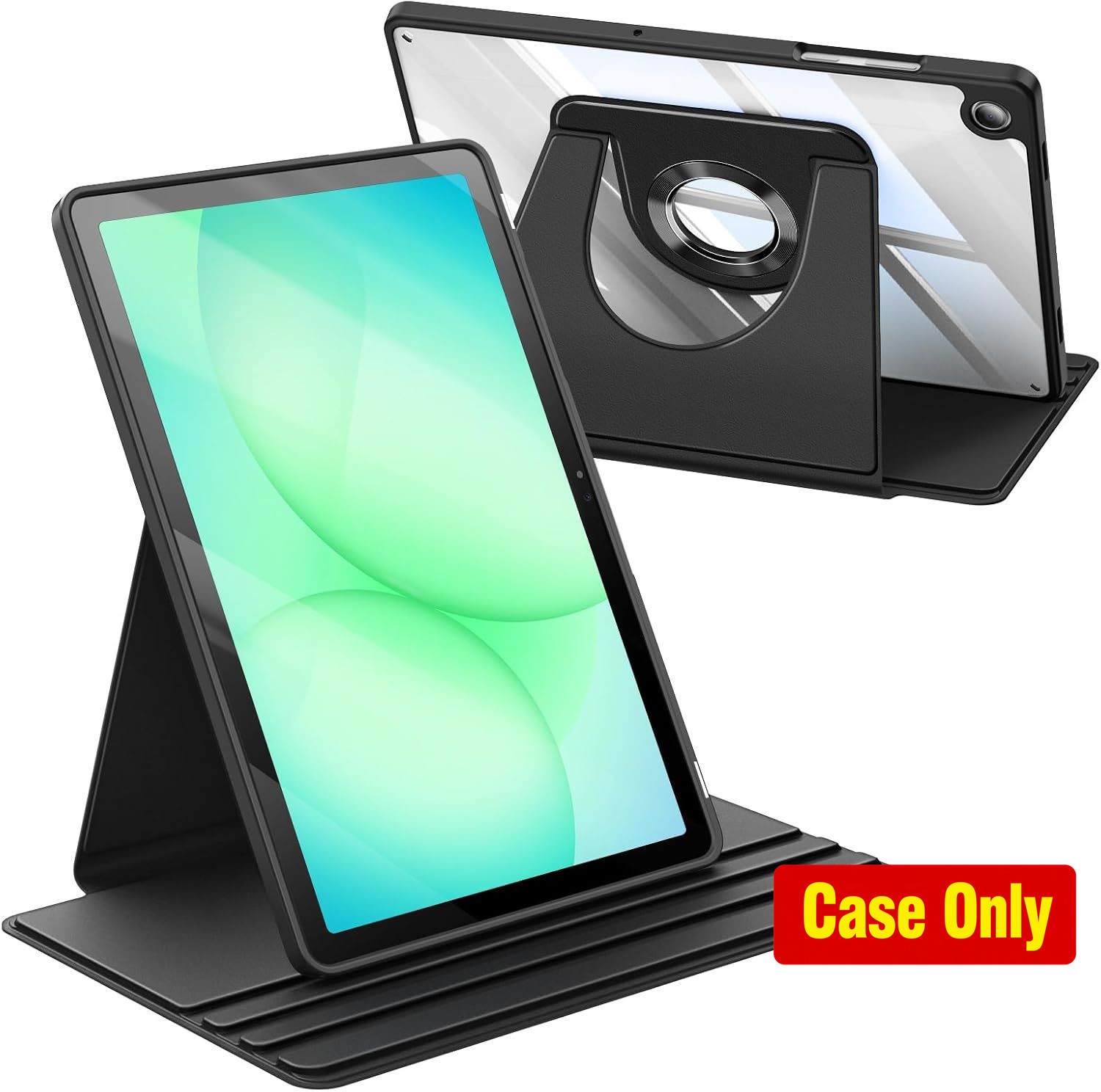 Swiveling Protective Stand Case for Samsung Galaxy Tab A11 Plus 11" 2025, Black