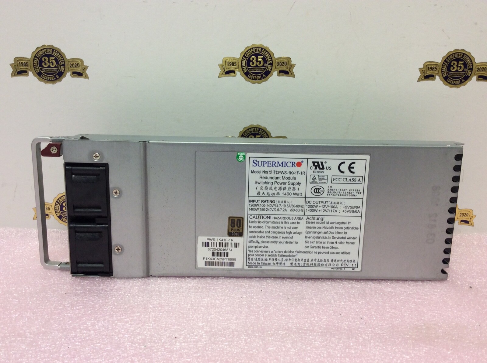 SuperMicro PWS-1K41F-1R Redundant module Switching power supply 1400 watt