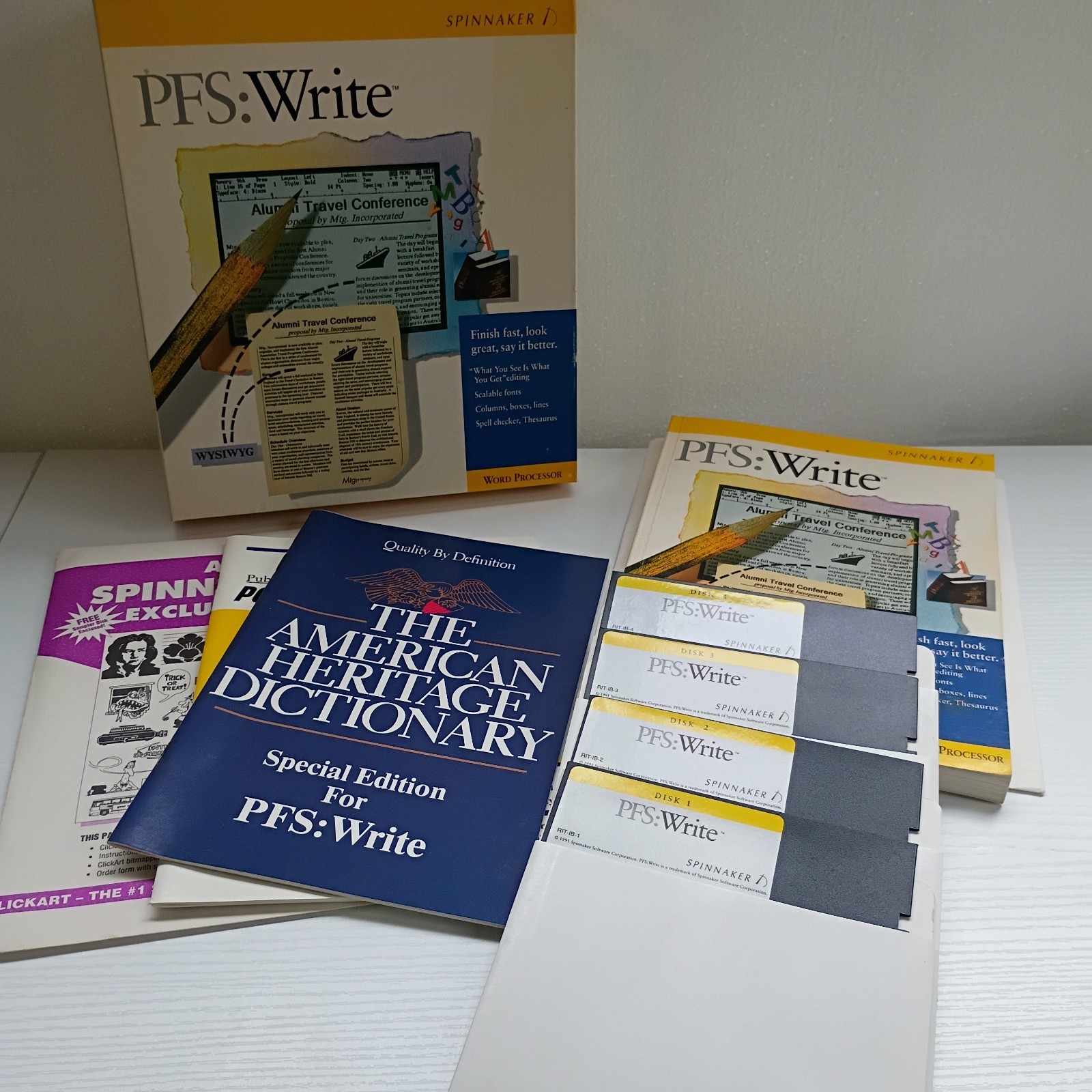 Spinnaker PFS: Write - Word Processor Software 1991 Vintage