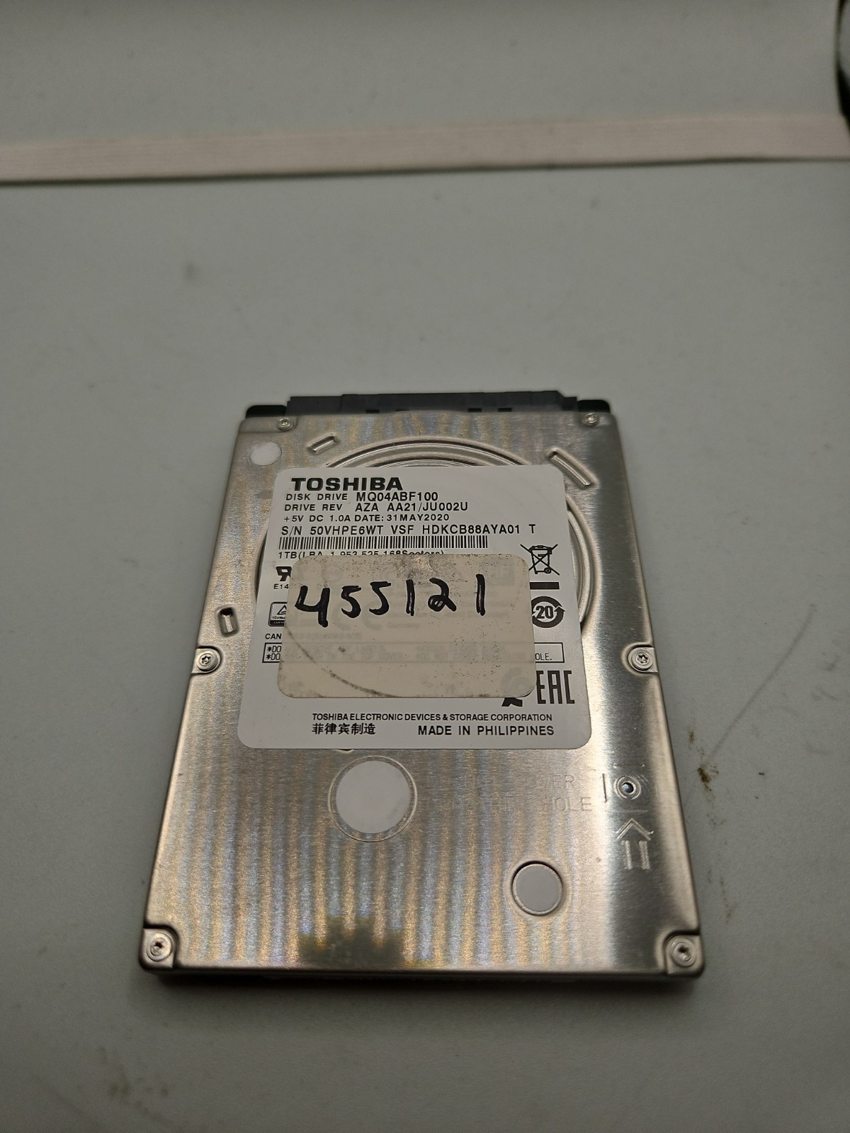 Toshiba MQ04ABF100 2.5in 1TB SATA III 5400 RPM Internal Hard Drive