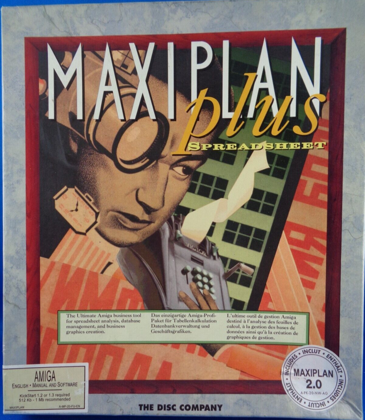 AMIGA -- MAXIPLAN PLUS