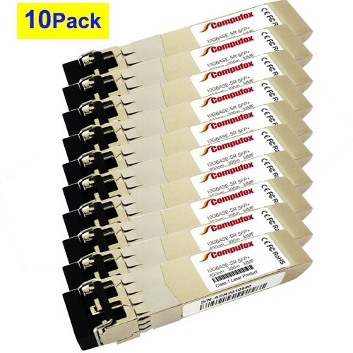10PK AXM761 Compatible 10G SFP+ for Netgear AV Line M4250-10G2XF-PoE+ GSM4212PX