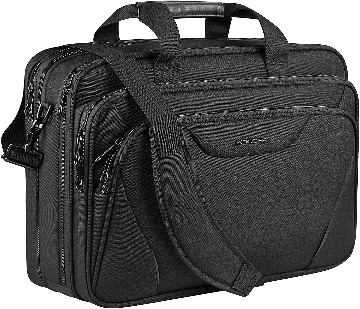 KROSER Laptop Bag Premium Computer Briefcase Fits up to 17.3 Inch Laptop Expanda