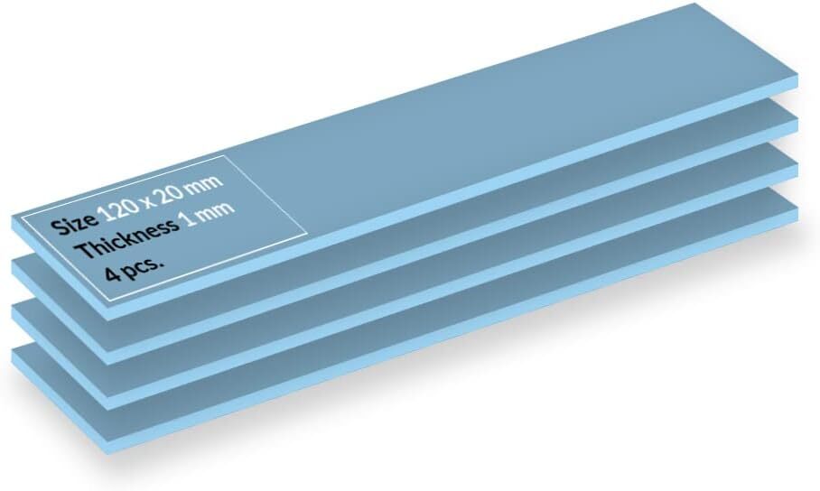 ARCTIC TP-3: Premium Performance Thermal Pad 120 x 20 x 1.0 mm (4 Pieces)