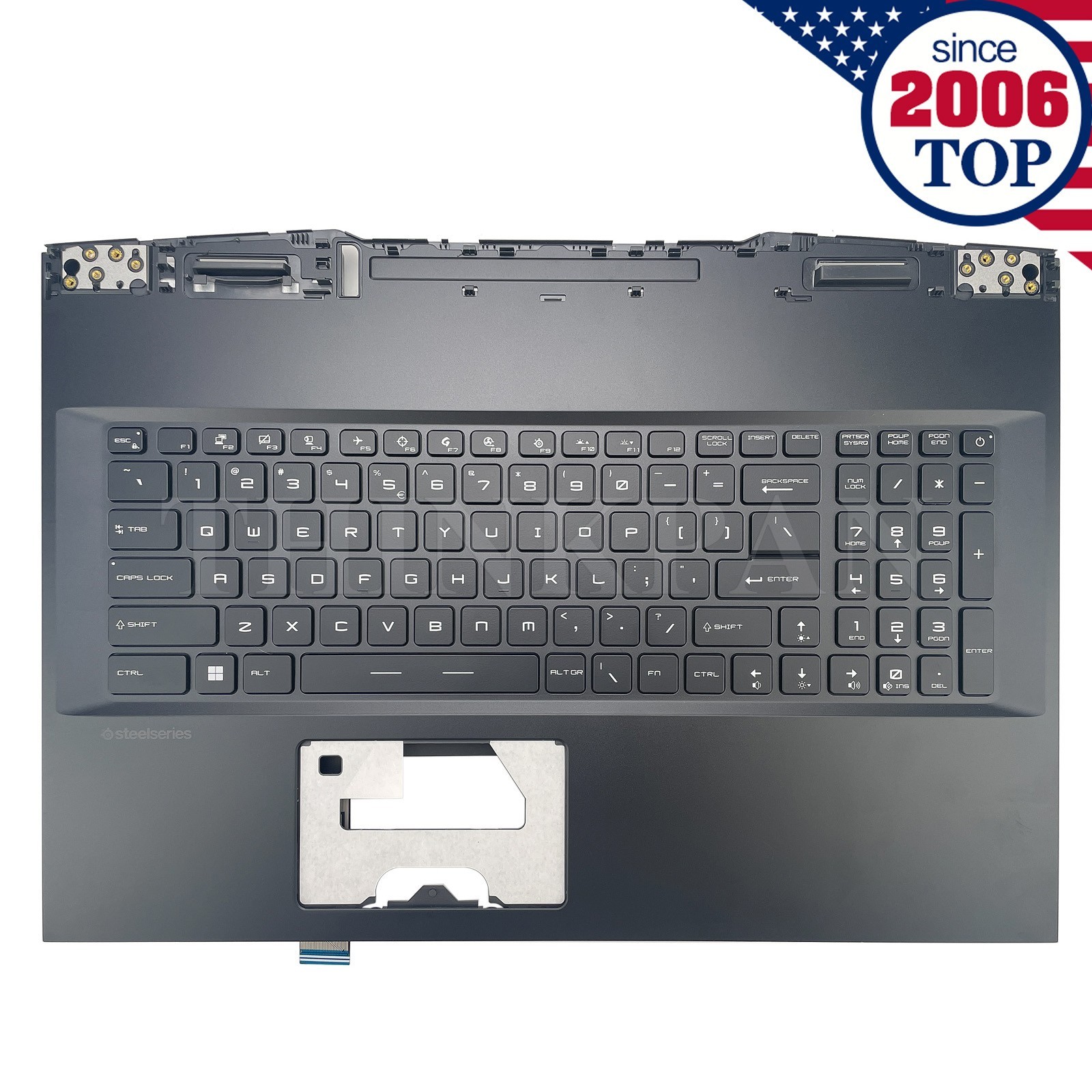 New Palmrest W/Colorfull Backlit Keyboard For MSI GE76 GP76 MS-17K1 17K4 Black