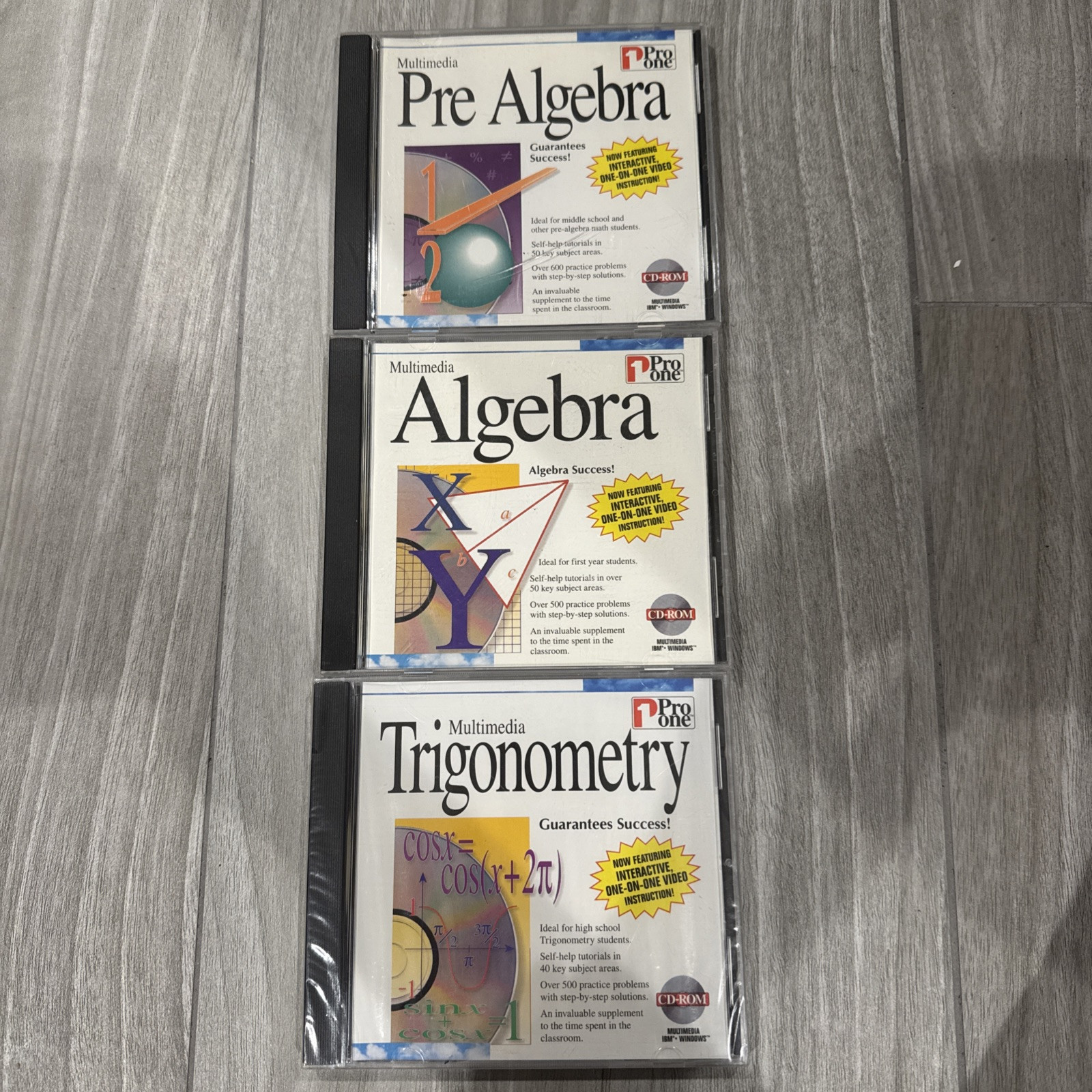 3 Pro One Multimedia Trigonometry, Pre Algebra, Algebra. Trigonometry Is New