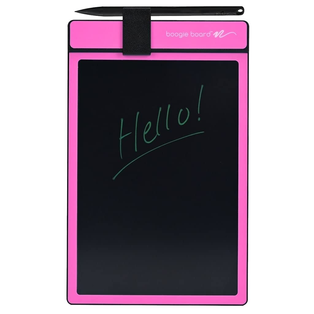 Basics 8.5" LCD Writing Tablet Pink Reusable Drawing Pad Stylus Instant Erase