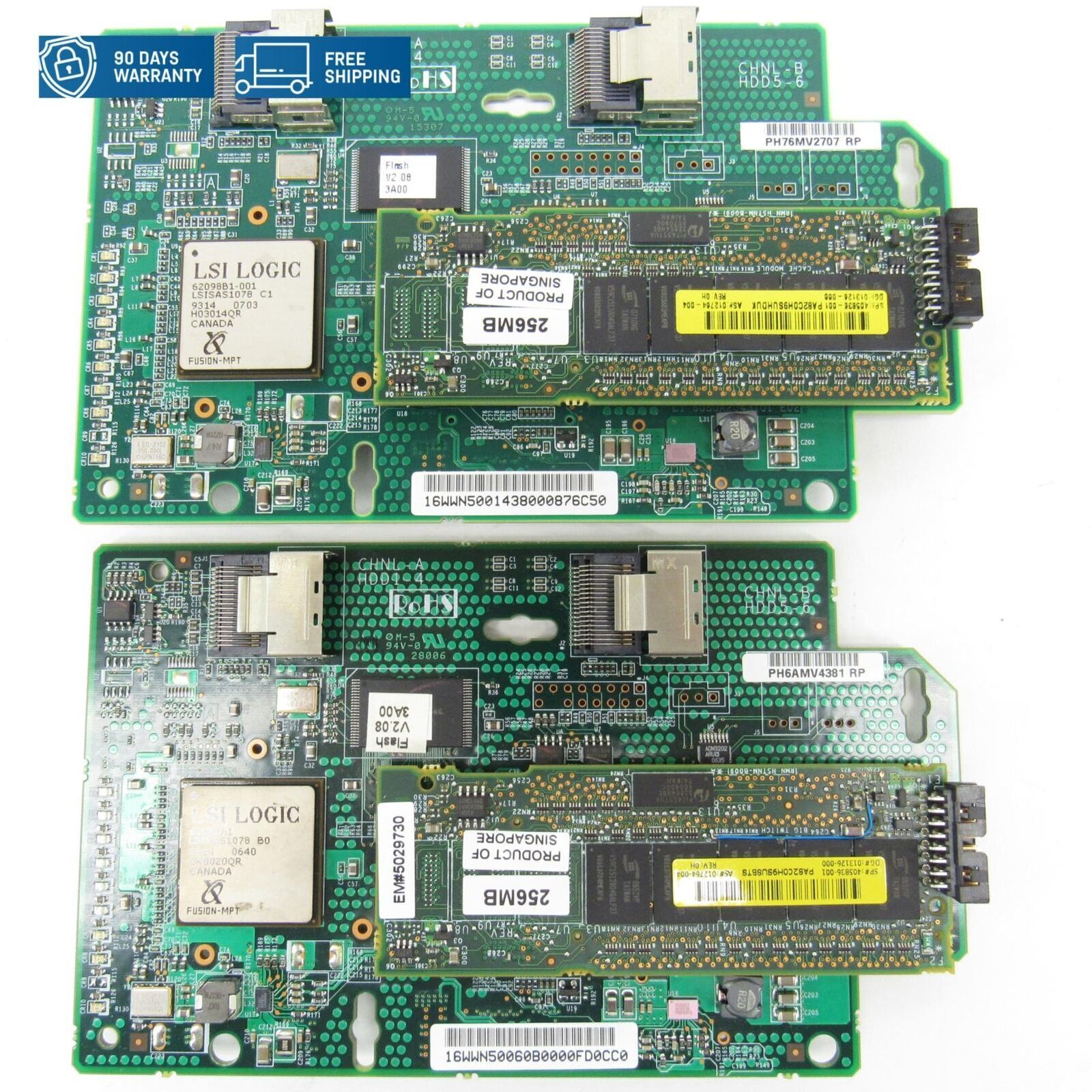 HP 412206-001 HPE Smart Array P400i SAS RAID Controller 256MB Lot of 2
