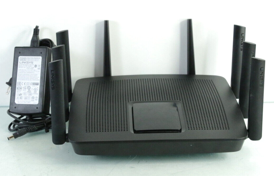 Linksys Ac5000 Mu MIMO 5.0 GHz Tri Band Quad Stream WiFi Router Ea9400 o225