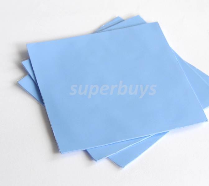 1pc Blue 100mm 100mm 1.5mm Silicone Thermal Pad Sheet PC Chip CPU Sink HeatSink