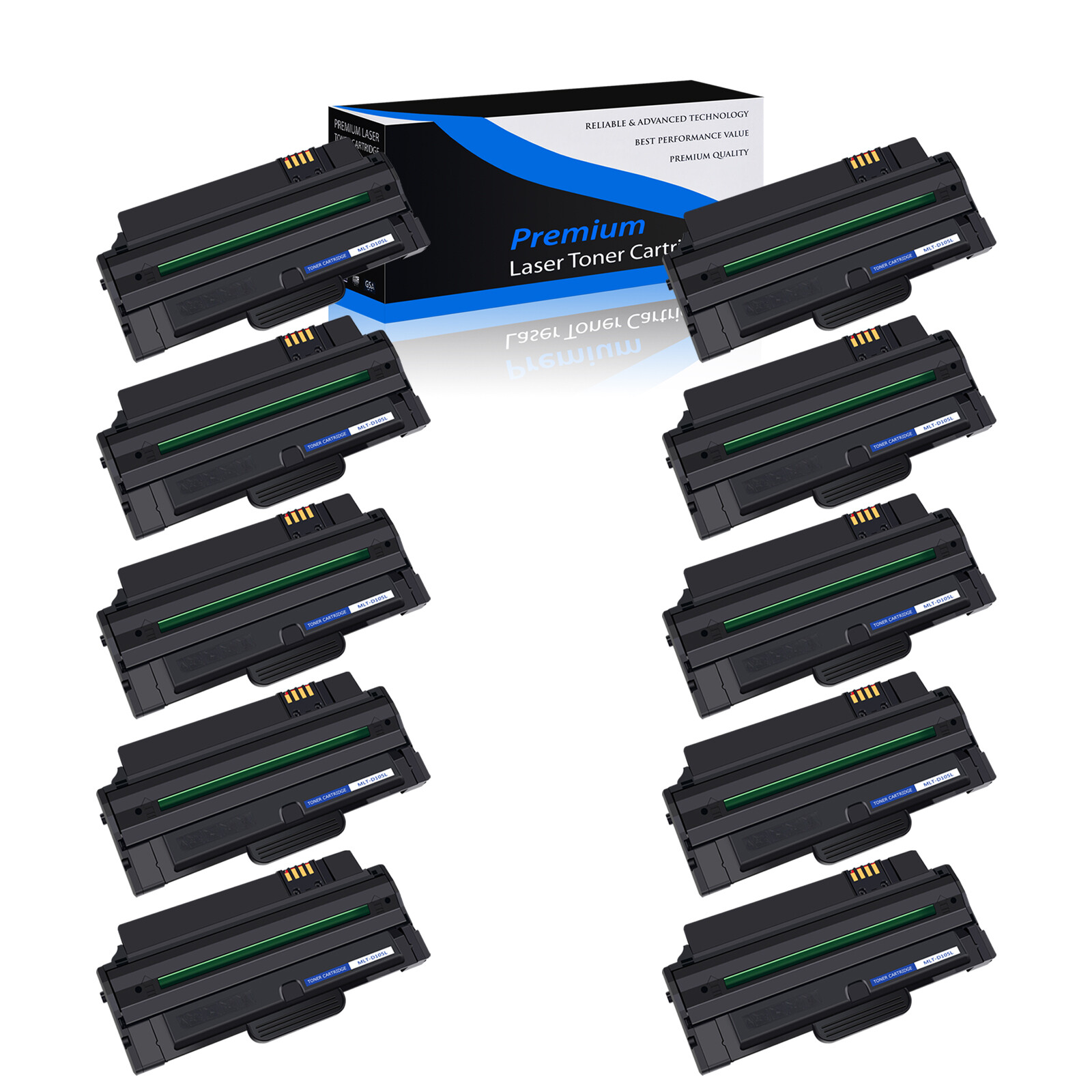 10PK MLT-D105L 105L Toner for Samsung SCX-4623F 4623FN 4623FW SF-650 650P