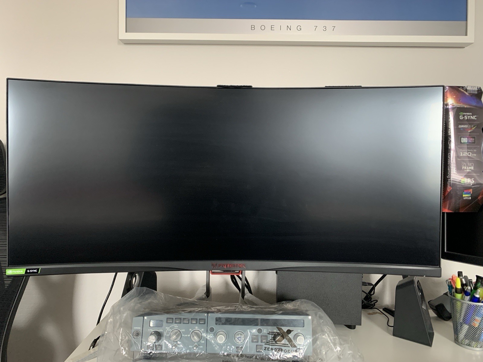 Acer Predator X34 34" 21:9 120 Hz QHD Ultrawide Curved Gaming Monitor