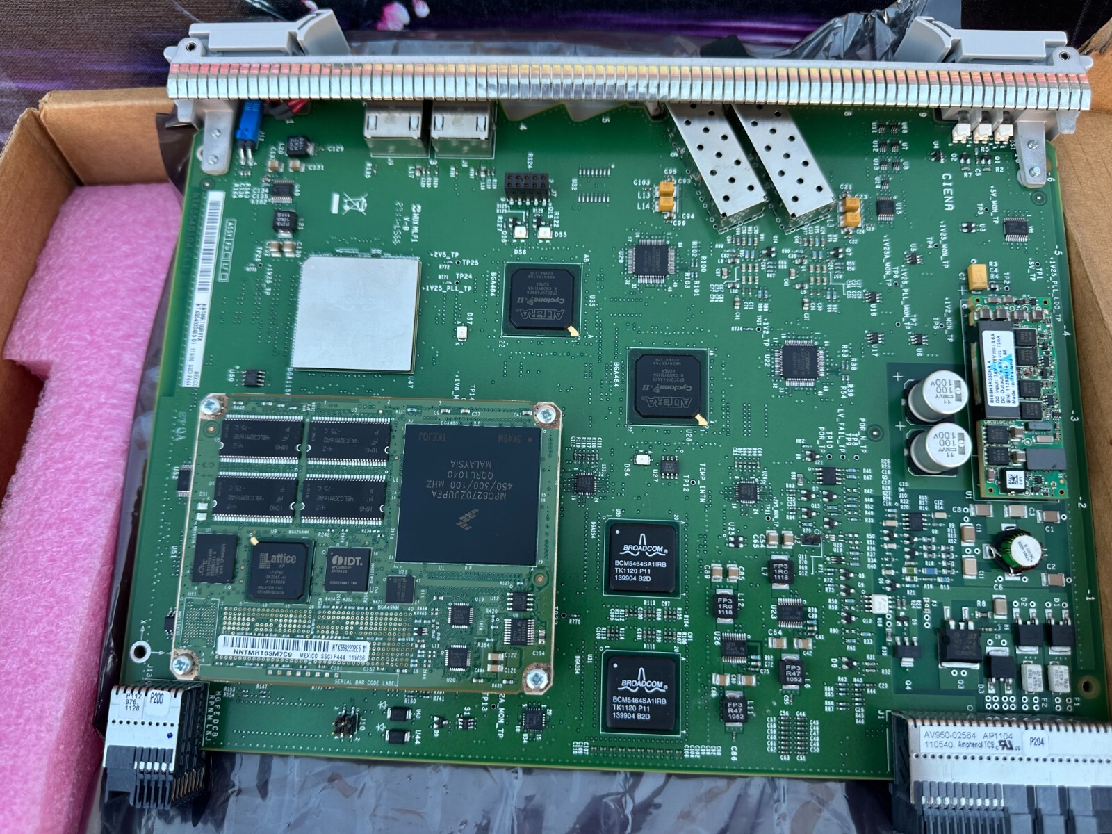 CIENA NTK554BAE5 OME 6500 OSC w/WSC 2 Port SFP/2 Port 10BT