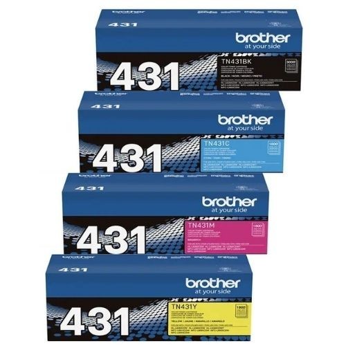 Brother TN-431 Full Set Genuine OEM Cartridge 4-Pack CMYK