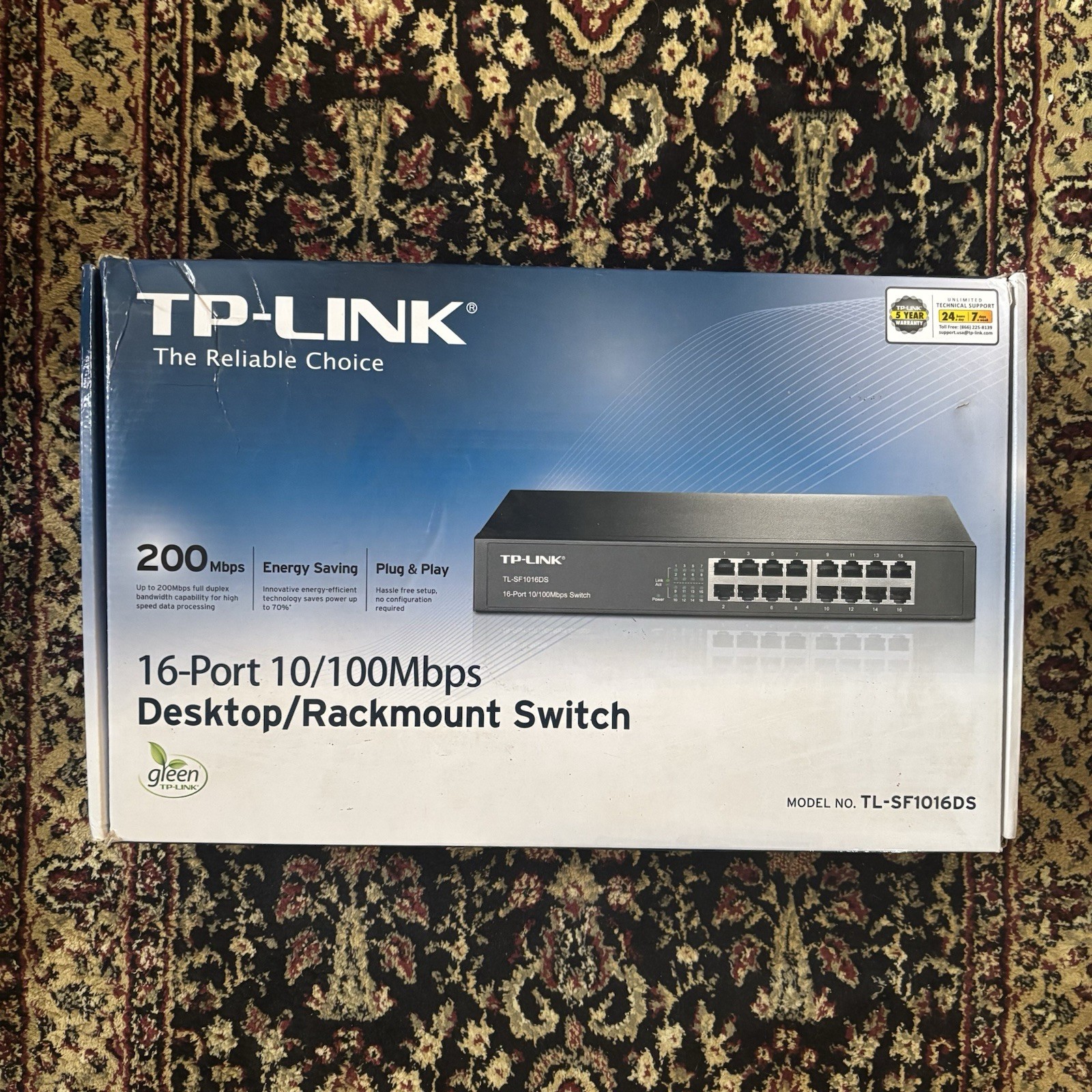 TP-Link 16Port 10/100Mbps Desktop Switch | TL-SF1016D | New in Box