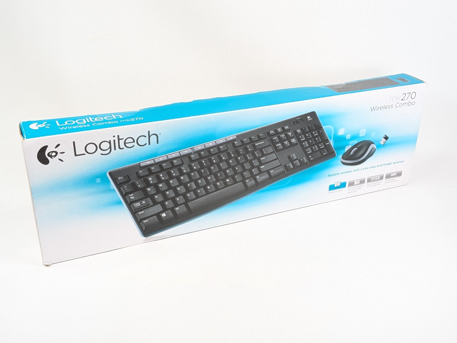 New Logitech MK270 Wireless Keyboard & Mouse Combo