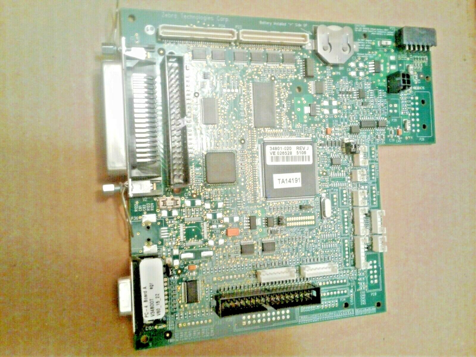 Genuine Zebra Motherboard 34901-020 Rev. J for Z4M+ Z6M+ 110xiIII Printers
