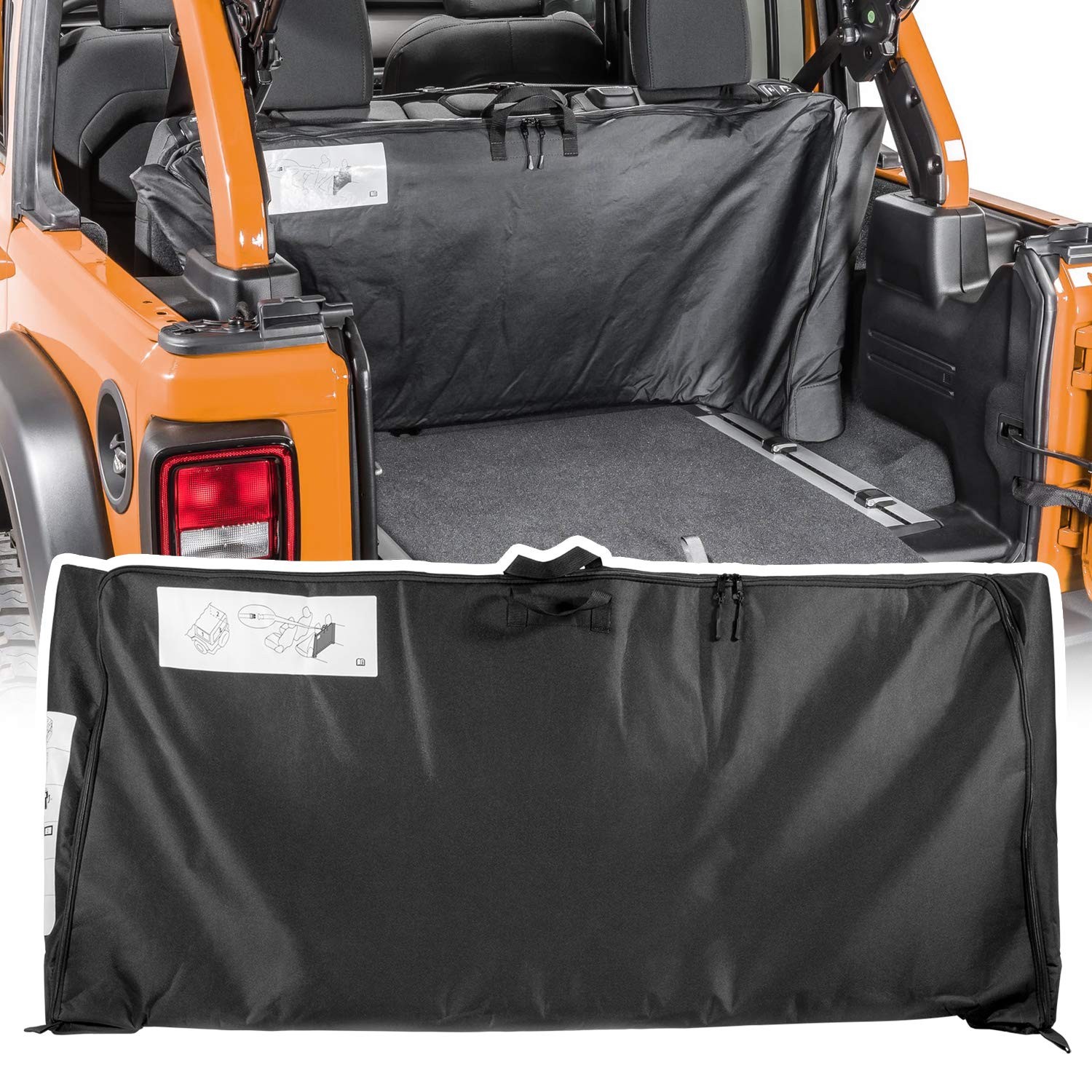 Soft Top Window Storage Bag for 2018~2025 Jeep Wrangler JL JLU Gladiator JT
