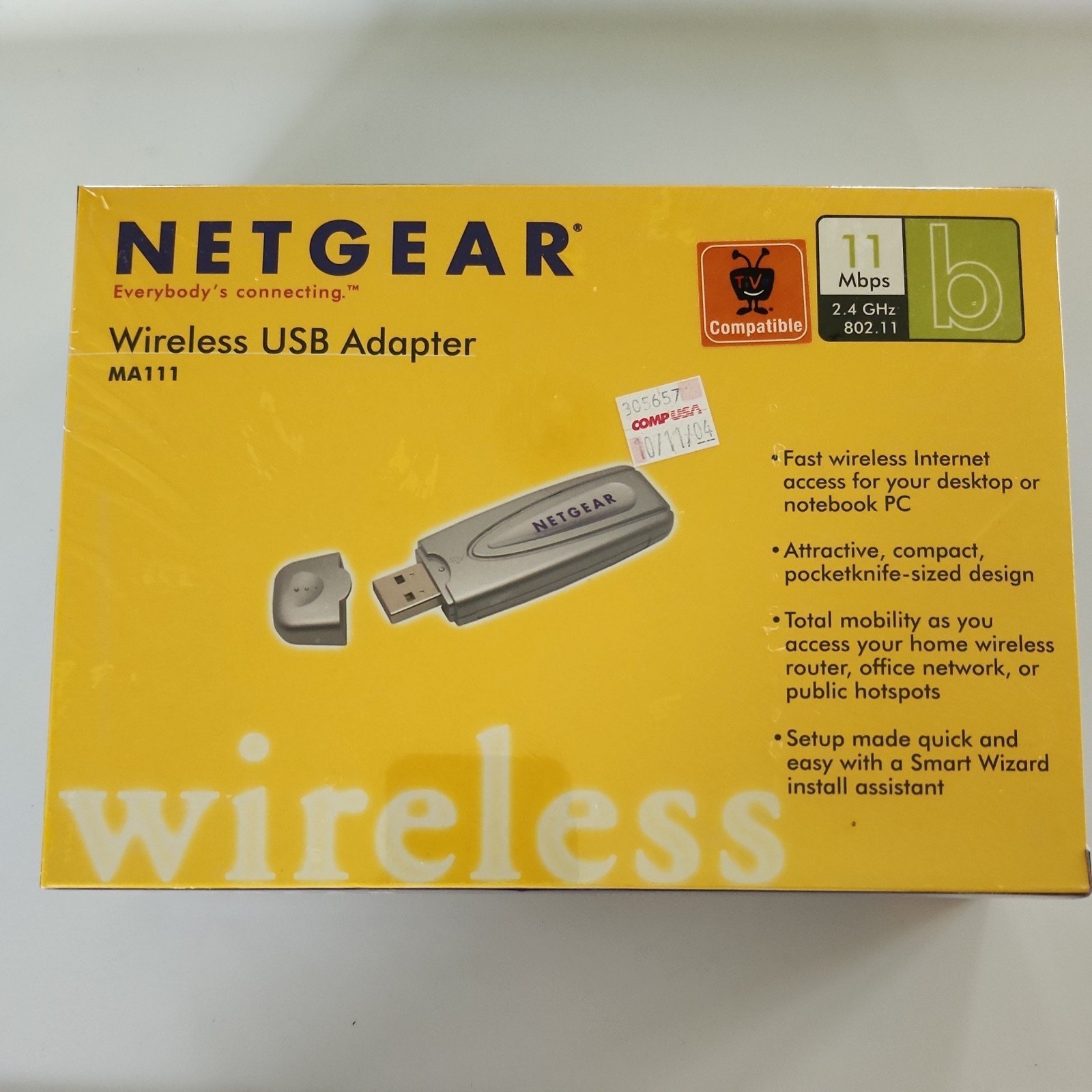 NetGear MA111 (606449026566) Wireless Adapter Vintage 2003