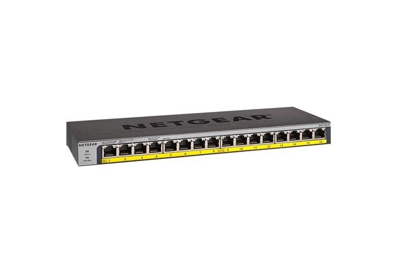 Netgear 16-Port PoE/PoE+ Gigabit Ethernet Unmanaged Switch - Brand new