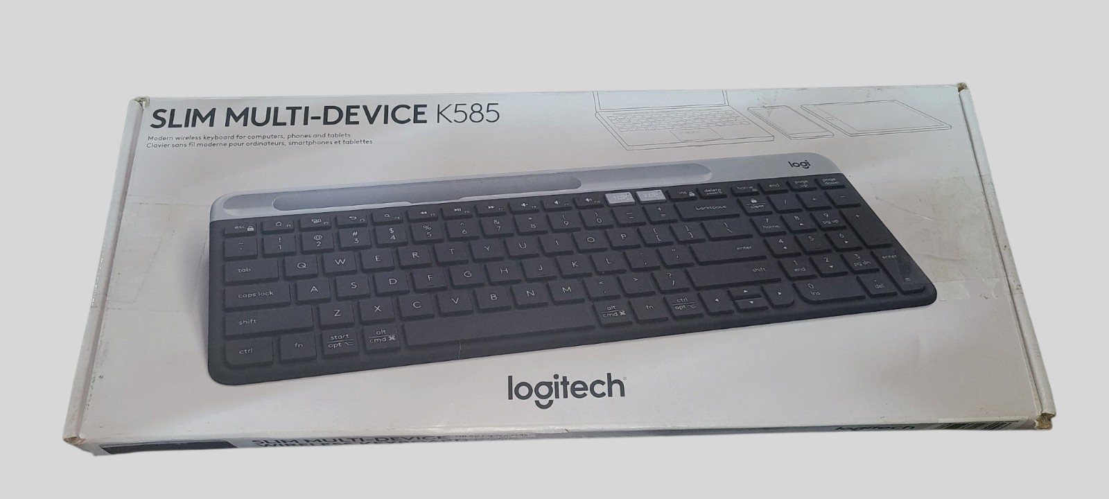Logitech K585 Slim Wireless Keyboard Multi-Device Compatible