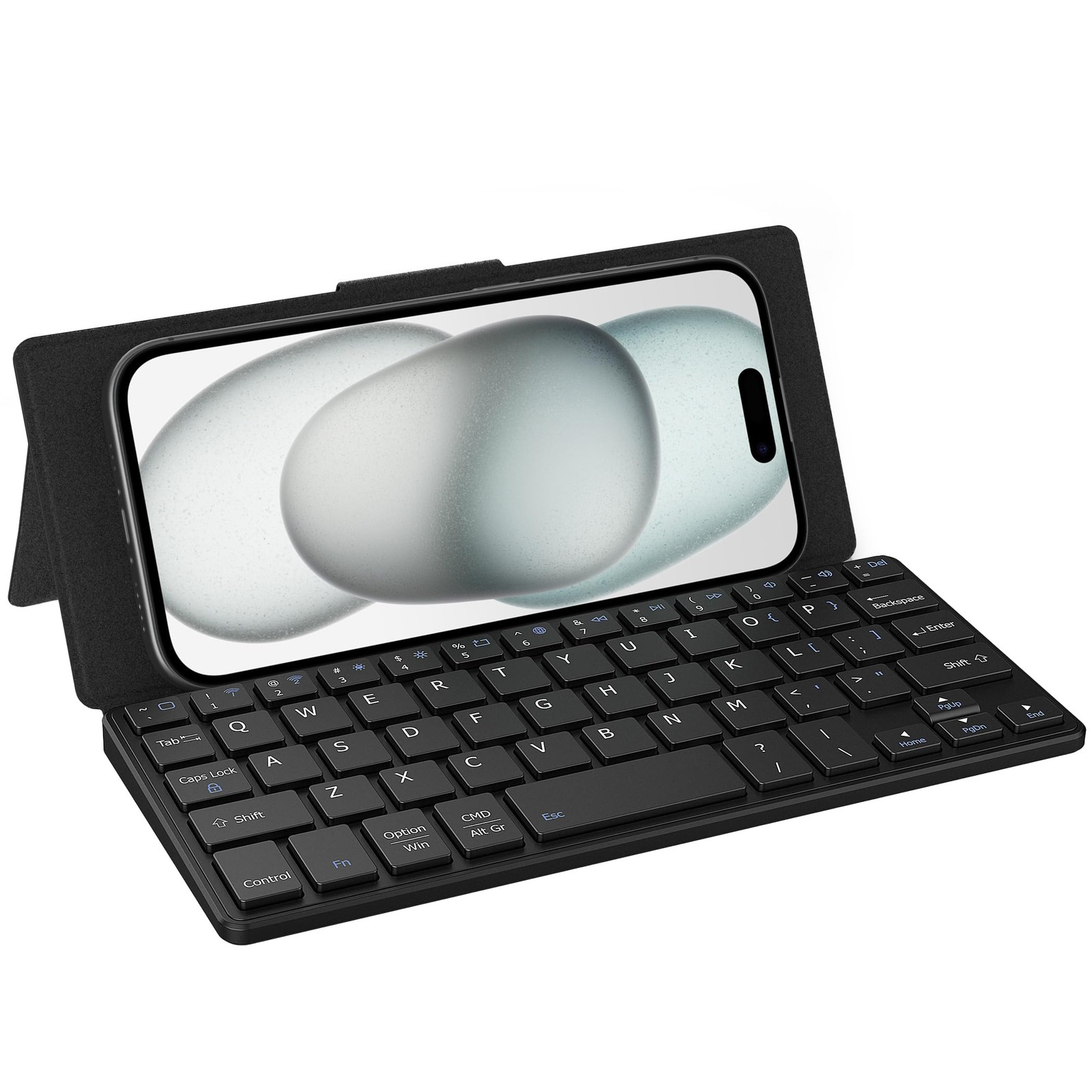 CACOE Wireless Keyboard with Stand, Mini Keyboard for Cell Phone, UltraSlim P...