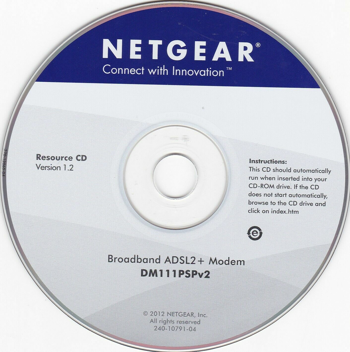 Netgear: Connect with Innovation (Resource CD, 2012) Version 1.2 *DISC ONLY*