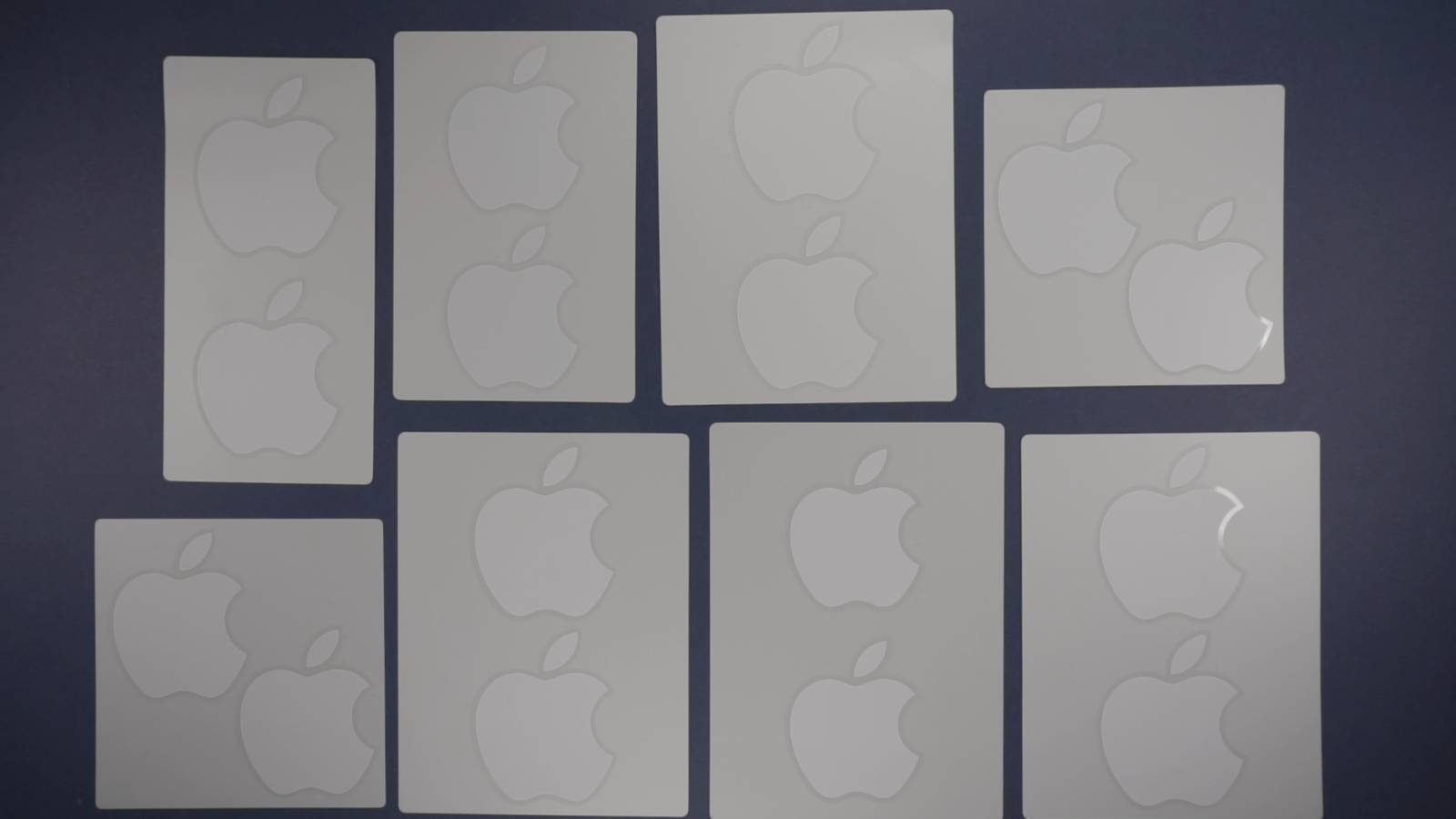 Lot of 16 OEM Apple Computer Logo Stickers - 1 3/4\