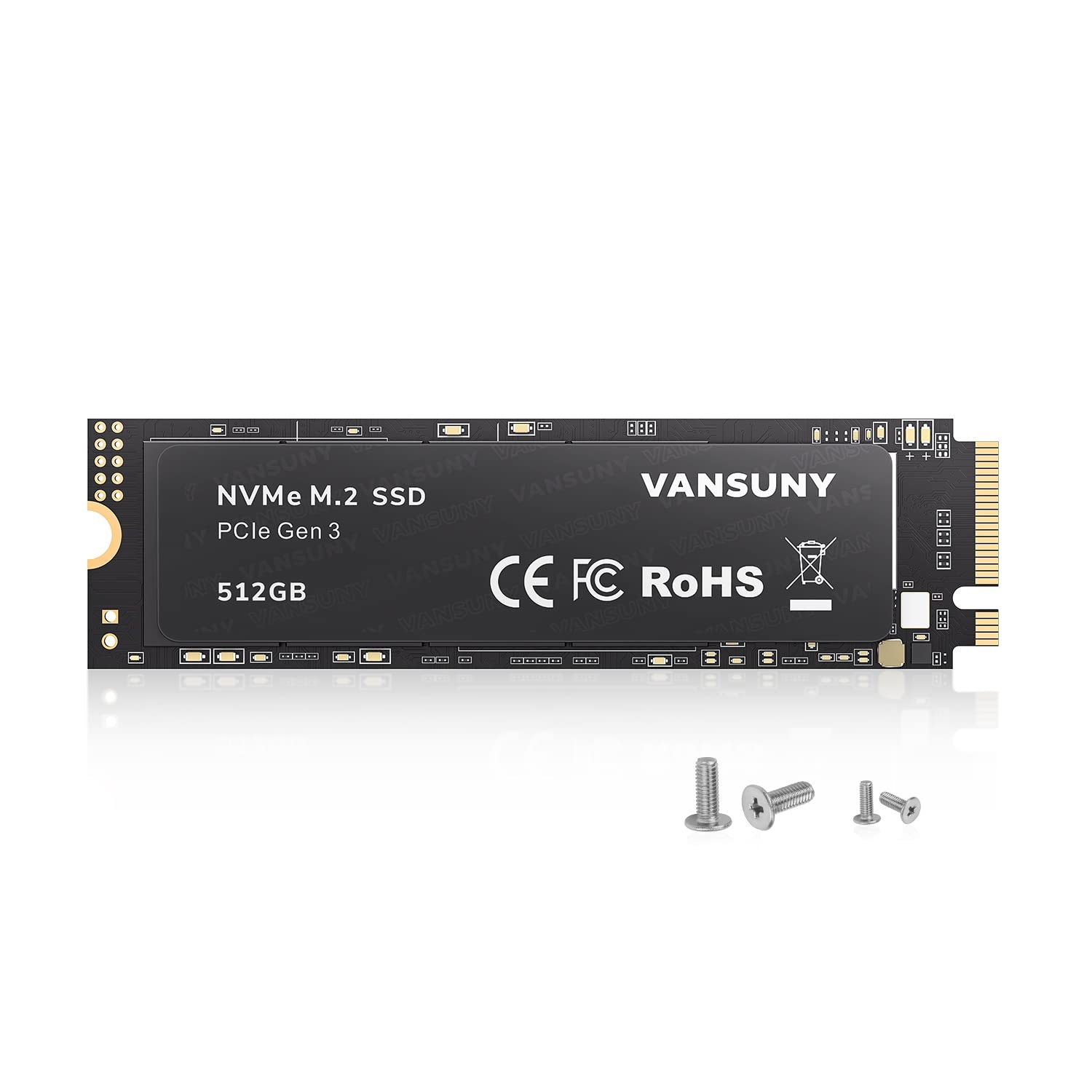 512GB NVMe M.2 Internal Solid State Drive PCIe 3.0 M.2 3D 2280 Speed up