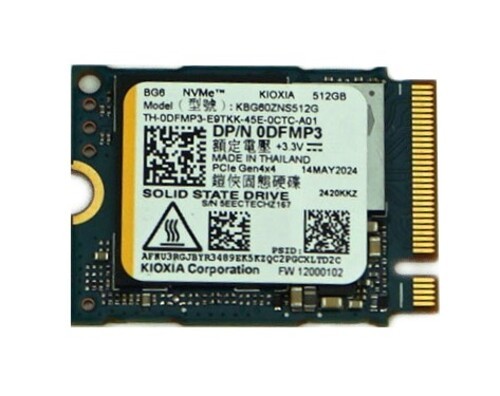 Dell DFMP3 (Kioxia KBG60ZNS512G) 512GB BG6 Series Internal Solid State Drive SSD