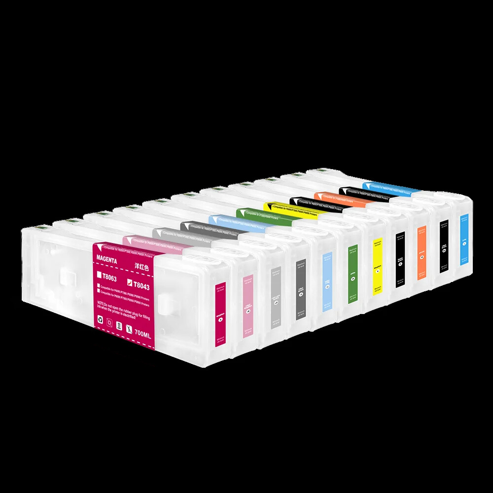700ML/PC T8041-T8049 Empty Ink Cartridges for Ep Son SC P8000 P6000 P7000 P9000