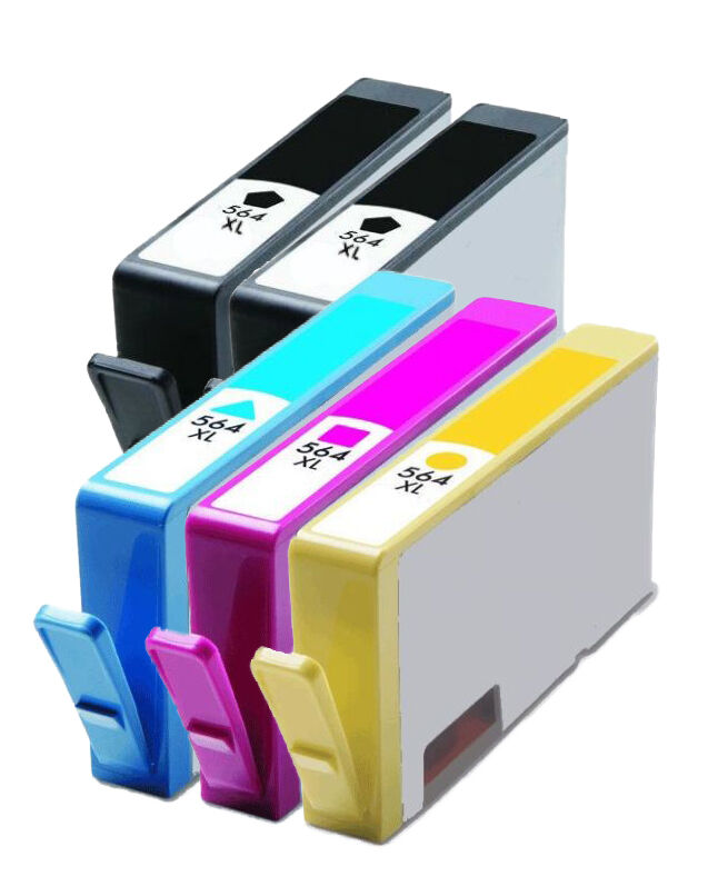 Reman HP 564XL Bk/C/M/Y Ink Cartridge for HP PhotoSmart 5510 6525 6510 5PK 