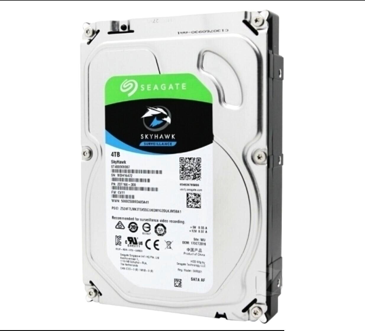 Seagate Skyhawk ST4000VX007 4TB 5900RPM 64MB SATA 3.5'' PC VCR HDD Hard Drive