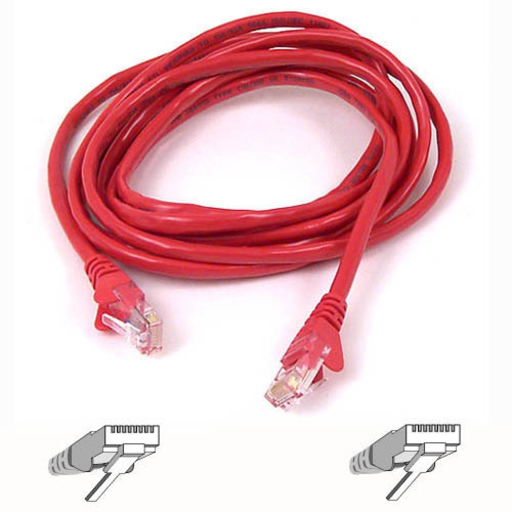 Belkin International Inc A3L791-06-Red-S Patch Cable Rj-45 M 6 Ft Utp Cat 5E