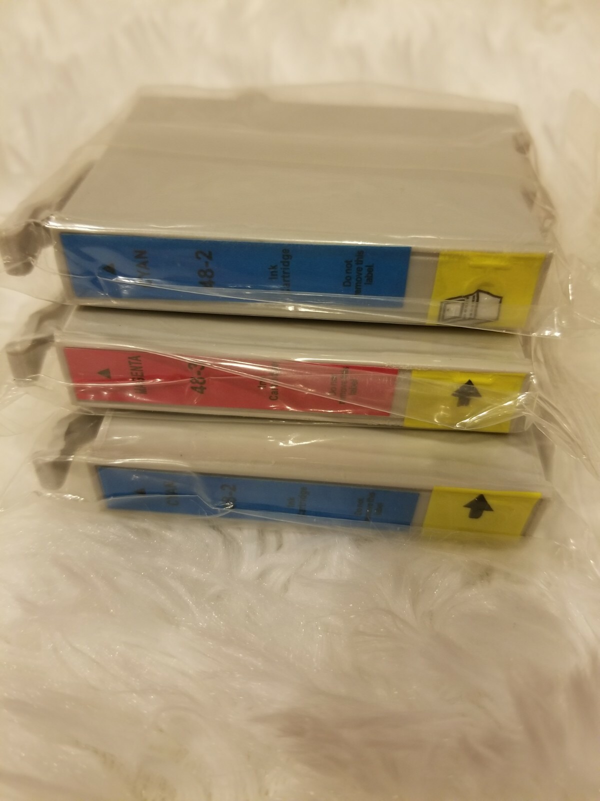 3 Epson 48 Replacement Non-OEM Cartridge Cyan & Magenta