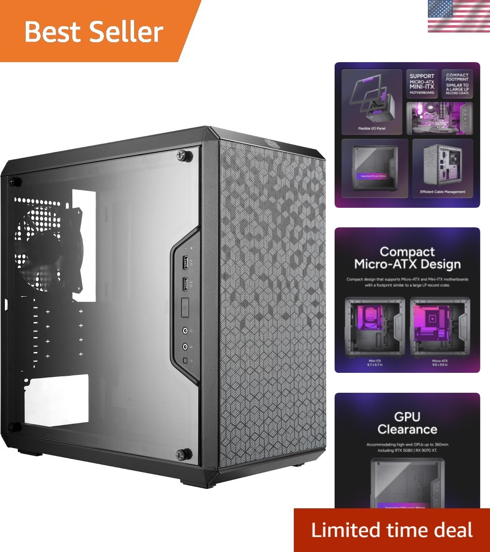 Master Box Q300L Mini-Tower: Versatile Cooling & Stylish Transparent Panel