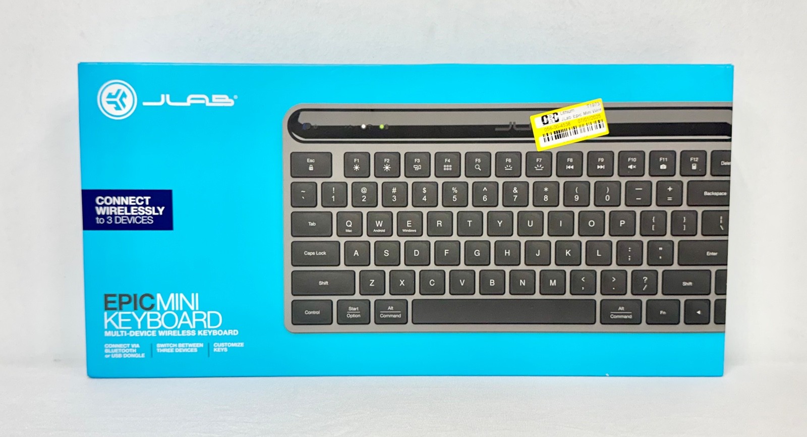 Open Box - JLab Epic Mini Multi-Device Wireless Keyboard - Black