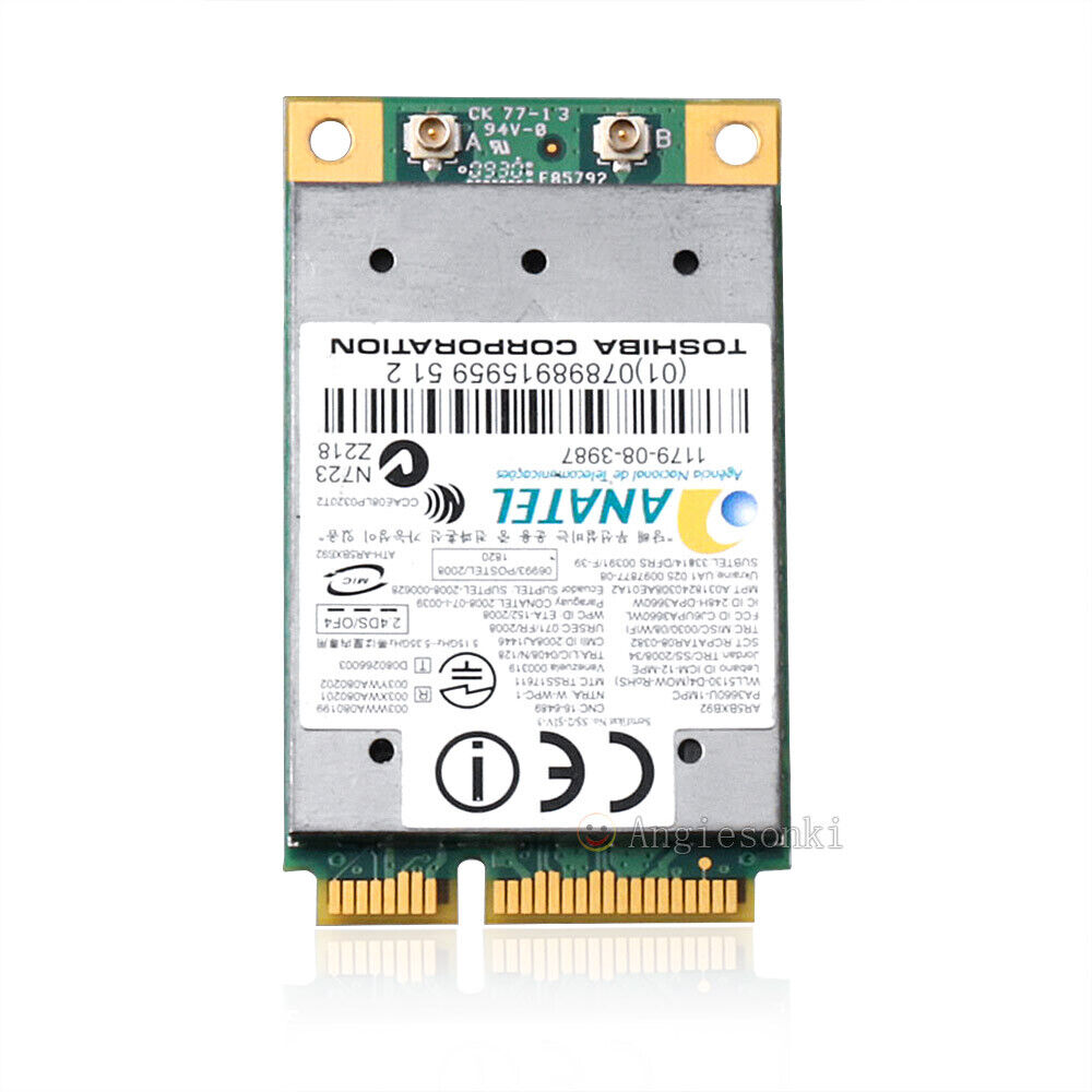 Atheros ar9280 ar5bxb92 WLAN Mini PCI-E Wireless 2.4 - 5 GHz NetworkCard 300mbps