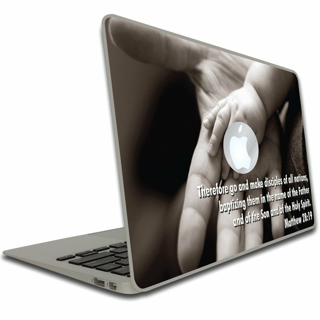 Matthew 28:19 Bible Verse Macbook Air or Macbook Pro Skin - 