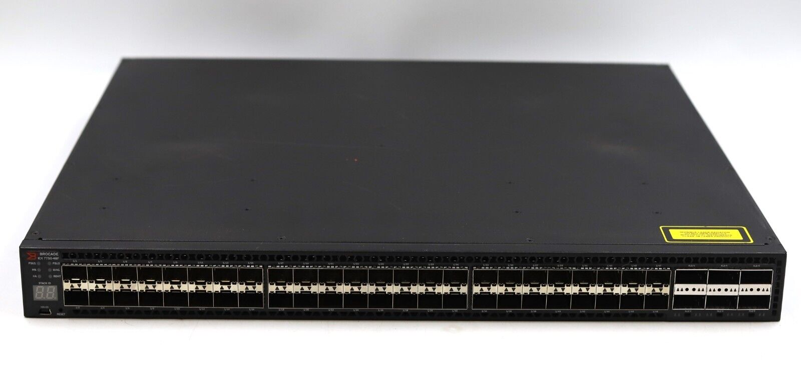 Brocade ICX 7750-48F 48-Port 10GbE SFP+ 6x40GbE QSFP+ Switch P/N: ICX7750-48F