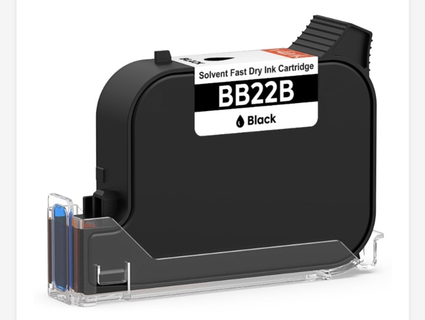 v4ink BB22B Original Solvent Quick Dry Black Ink Cartridge Replacement for Bents